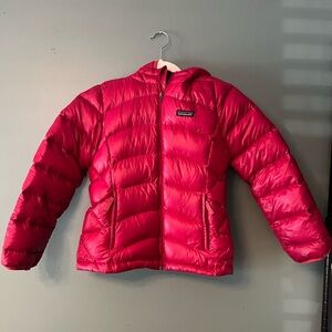 Patagonia Vibrant Pink Down Jacket With Hood